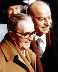 Antonio Petrilli con Igino Giordani