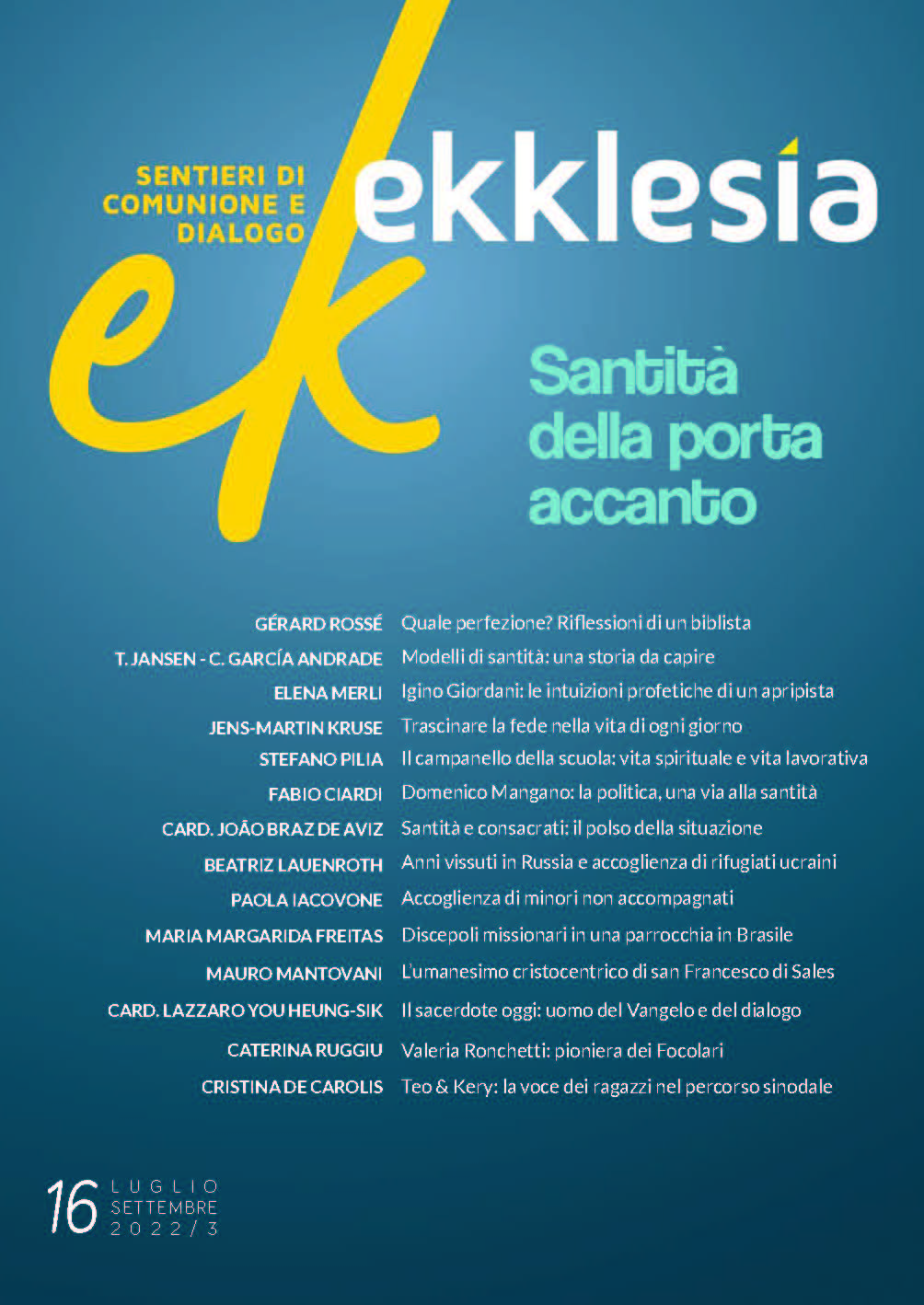 Ekklesía. The prophetic insights of a trailblazer – Igino Giordani